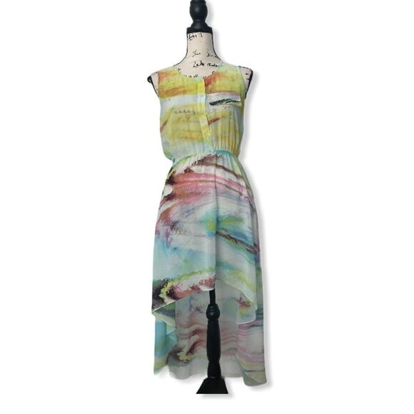 Multicolor high low dress - Picture 1 of 2